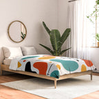 Retro Mid Century Modern Atomic Starburst Pattern Comforter Gallery Image 2