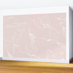 Cranes (Pink) Wall Mural Gallery Image 2
