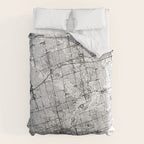 Toronto White Map Comforter Gallery Image 6