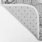 Toronto White Map Bath Mat Gallery Image 2
