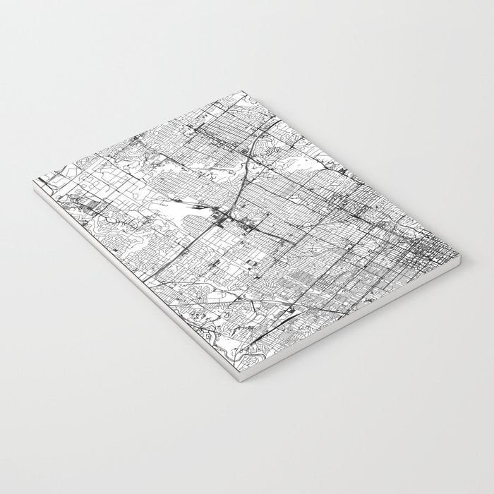 Toronto White Map Notebook Gallery Image 3