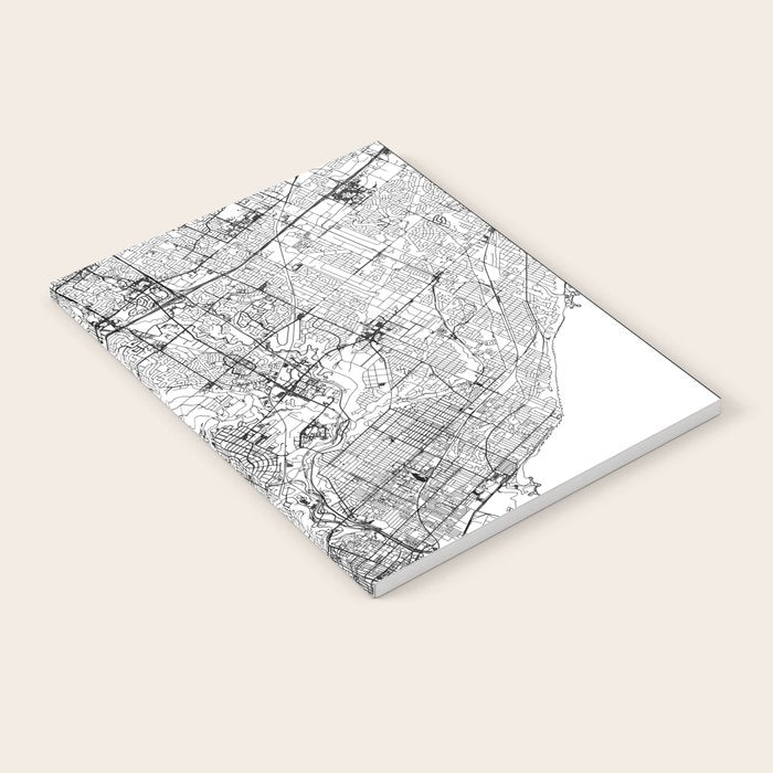 Toronto White Map Notebook Gallery Image 2