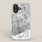 Toronto White Map iPhone Case Gallery Image 1
