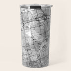Toronto White Map Travel Mug Gallery Image 1