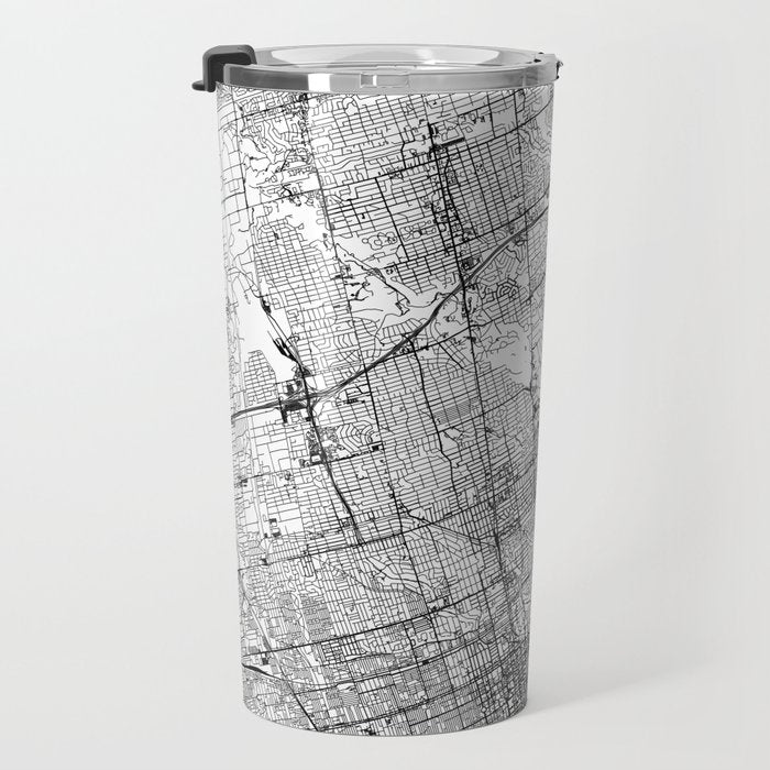 Toronto White Map Travel Mug Gallery Image 3