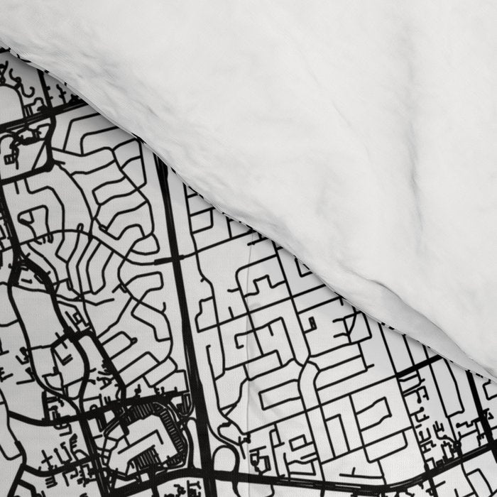 Toronto White Map Comforter Gallery Image 4