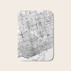 Toronto White Map Bath Mat Gallery Image 1