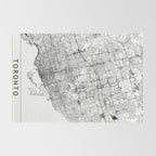 Toronto White Map Rug Gallery Image 2