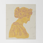 Ancient goddess #1 Throw Blanket Gallery Image 2