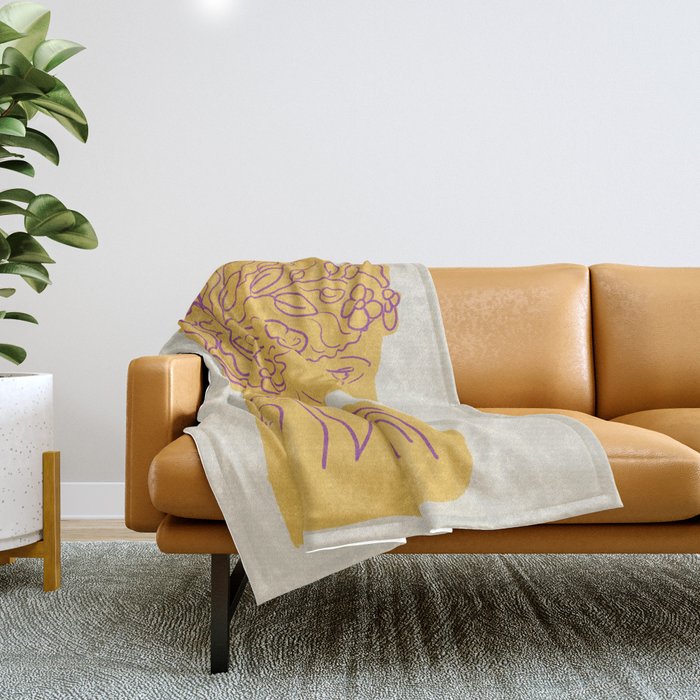 Ancient goddess #1 Throw Blanket Gallery Image 1