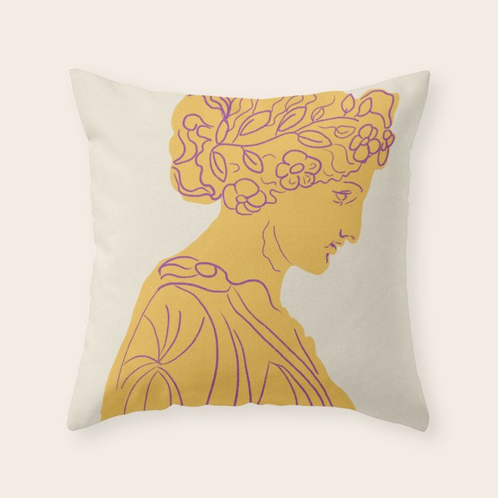 Ancient goddess #1 Throw Pillow Gallery Image 6