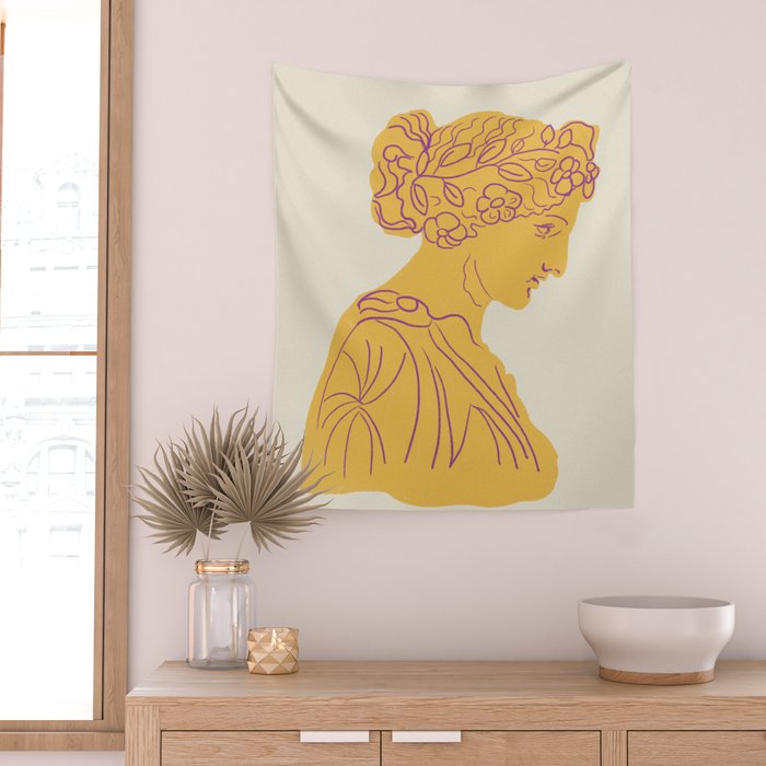 Ancient goddess #1 Wall Tapestry Gallery Image 2