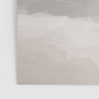 Dune Hill - Gray Clouds Beige Sandy Beach Coastal Abstract Nature Painting Art Print Wall Decor  Poster Gallery Image 3