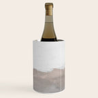 Dune Hill - Gray Clouds Beige Sandy Beach Coastal Abstract Nature Painting Art Print Wall Decor  Wine Chiller Gallery Image 3