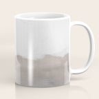Dune Hill - Gray Clouds Beige Sandy Beach Coastal Abstract Nature Painting Art Print Wall Decor  Coffee Mug Gallery Image 1
