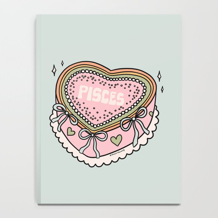 Pisces Heart Cake Notebook Gallery Image 4