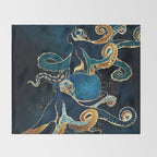 Underwater Dream IX Throw Blanket Gallery Image 2