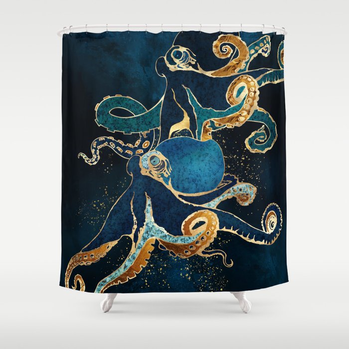 Underwater Dream IX Shower Curtain Gallery Image 1