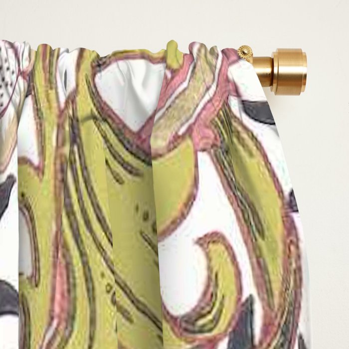 William Morris Strawberry Thief Pastel Pink Window Curtain Gallery Image 2
