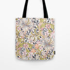 William Morris Strawberry Thief Pastel Pink Tote Bag Gallery Image 1