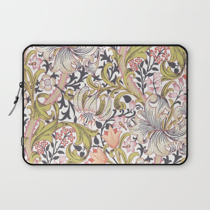 William Morris Strawberry Thief Pastel Pink Laptop Sleeve Gallery Image 1