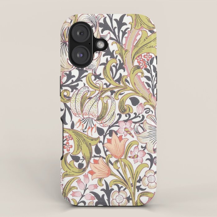 William Morris Strawberry Thief Pastel Pink iPhone Case Gallery Image 1