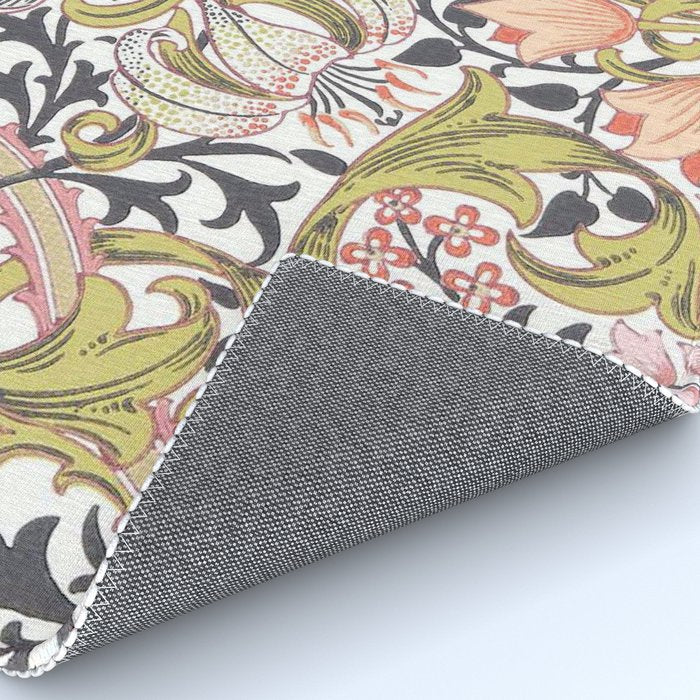 William Morris Strawberry Thief Pastel Pink Rug Gallery Image 4