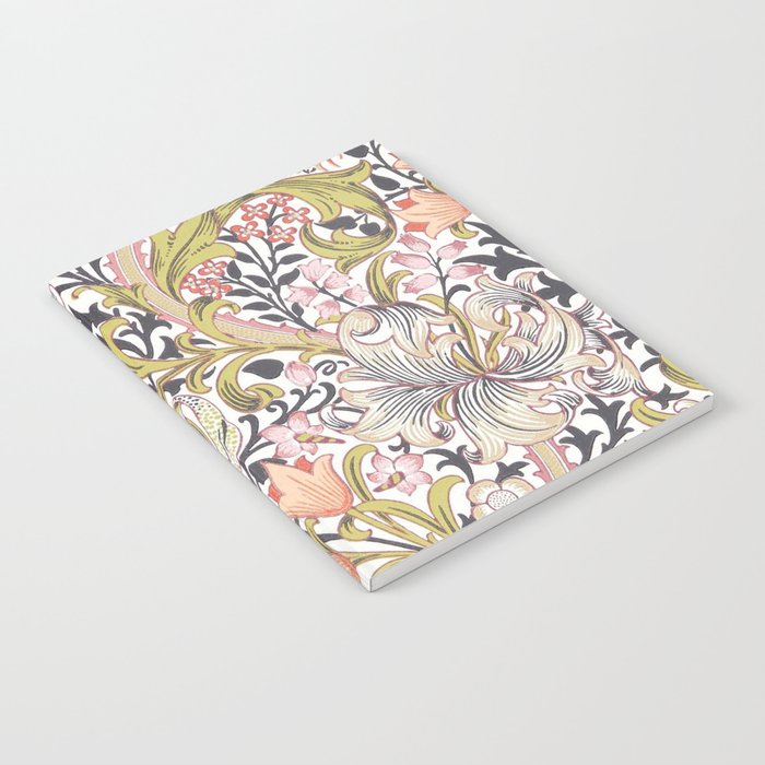 William Morris Strawberry Thief Pastel Pink Notebook Gallery Image 2