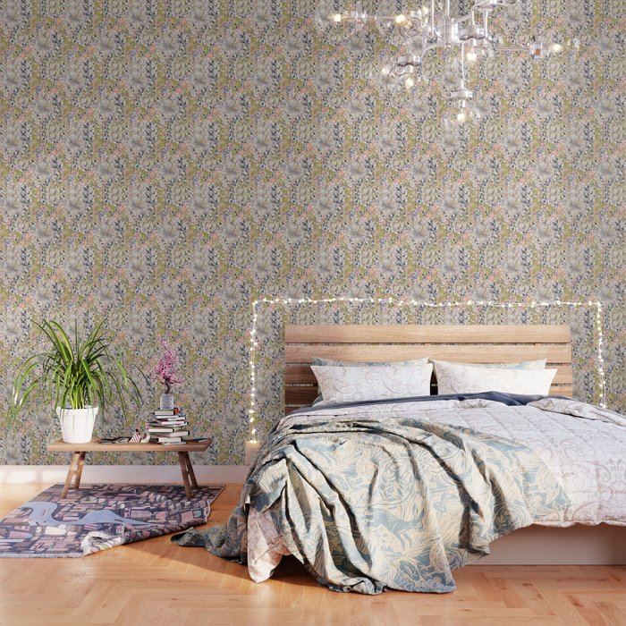 William Morris Strawberry Thief Pastel Pink Wallpaper Gallery Image 3