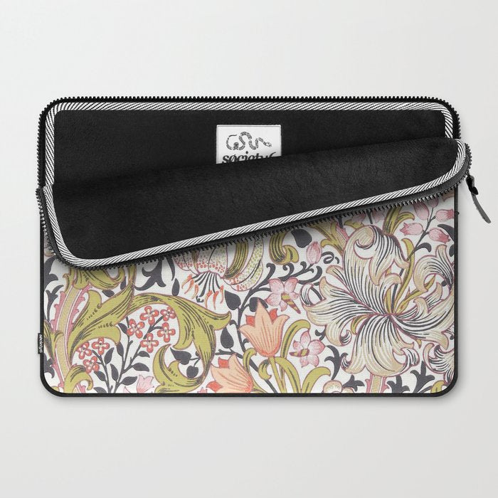 William Morris Strawberry Thief Pastel Pink Laptop Sleeve Gallery Image 2