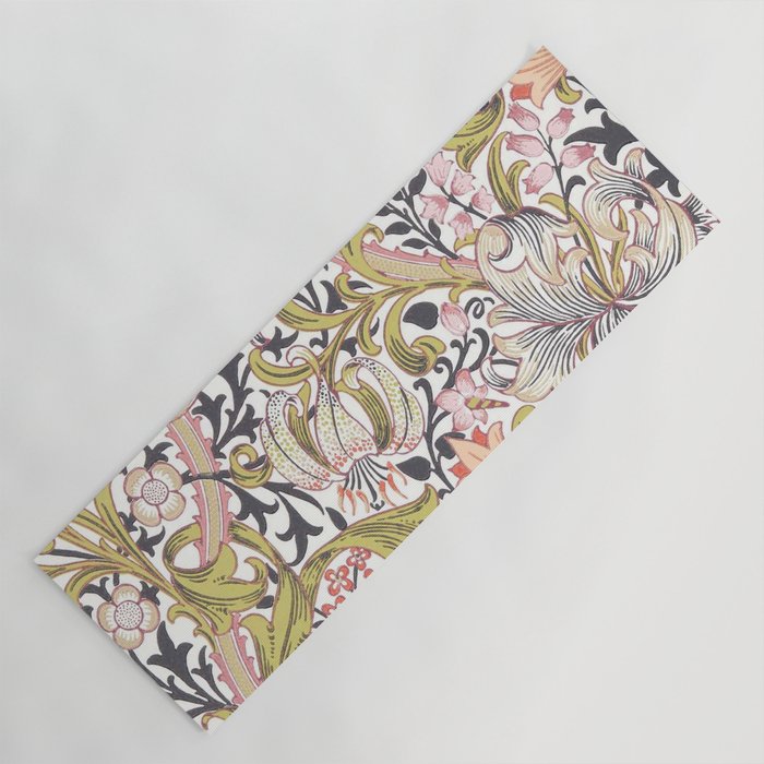 William Morris Strawberry Thief Pastel Pink Yoga Mat Gallery Image 1