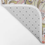William Morris Strawberry Thief Pastel Pink Bath Mat Gallery Image 2
