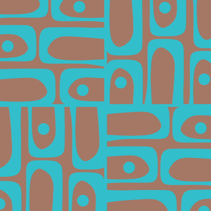 Mid Century Modern Piquet Vivid Pattern Inspired by PANTONE 17 1230 Color of the Year Mocha Mousse Coffee Mug Gallery Image 2