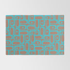 Mid Century Modern Piquet Vivid Pattern Inspired by PANTONE 17 1230 Color of the Year Mocha Mousse Rug Gallery Image 2