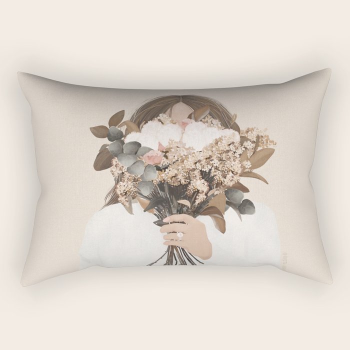 Audrielle Cream Rectangular Pillow Gallery Image 2