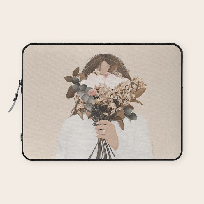 Audrielle Cream Laptop Sleeve Gallery Image 1