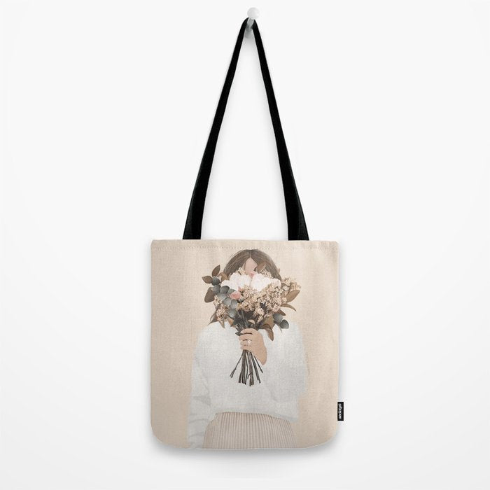 Audrielle Cream Tote Bag Gallery Image 2
