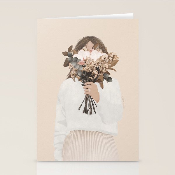 Audrielle Cream Stationery Card Gallery Image 1