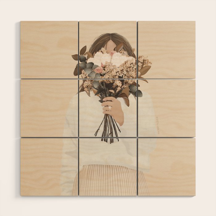 Audrielle Cream Wood Wall Art Gallery Image 1