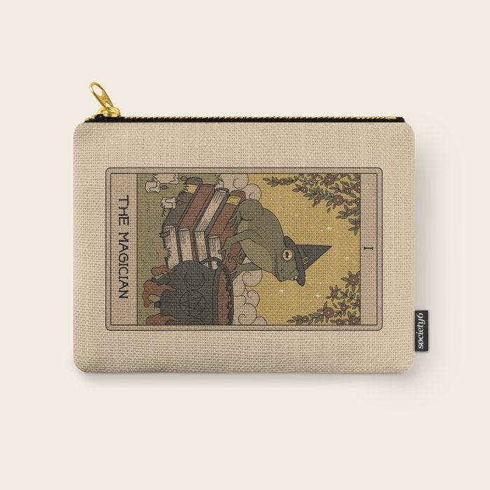 The Magician - Frog Tarot Carry All Pouch Gallery Image 1