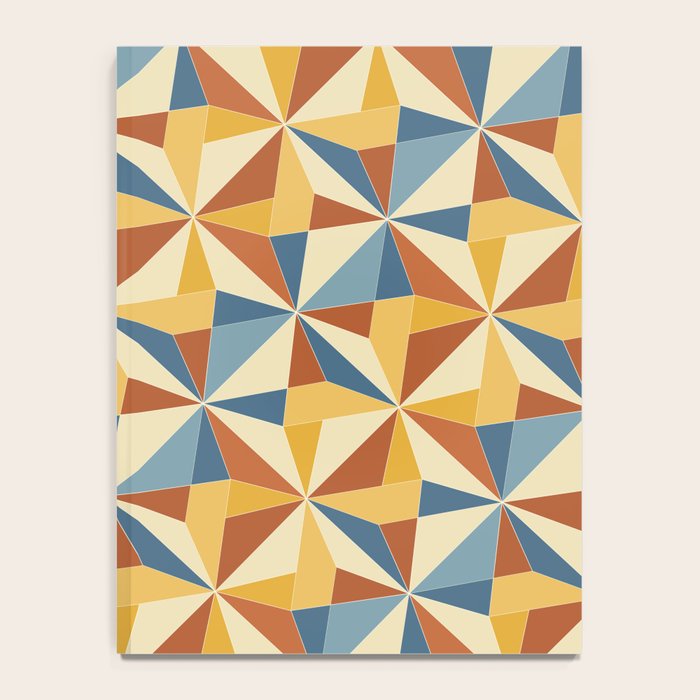 Kaleidoscope Tile Pattern IV Bright Vibrant Summer Notebook Gallery Image 4