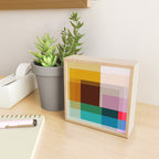 Modern Multicolor Geometric Abstract Art with Overlapping Shapes Mini Art Print Gallery Image 2