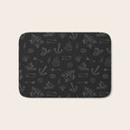 Minimalist Tattoos Bath Mat Gallery Image 1