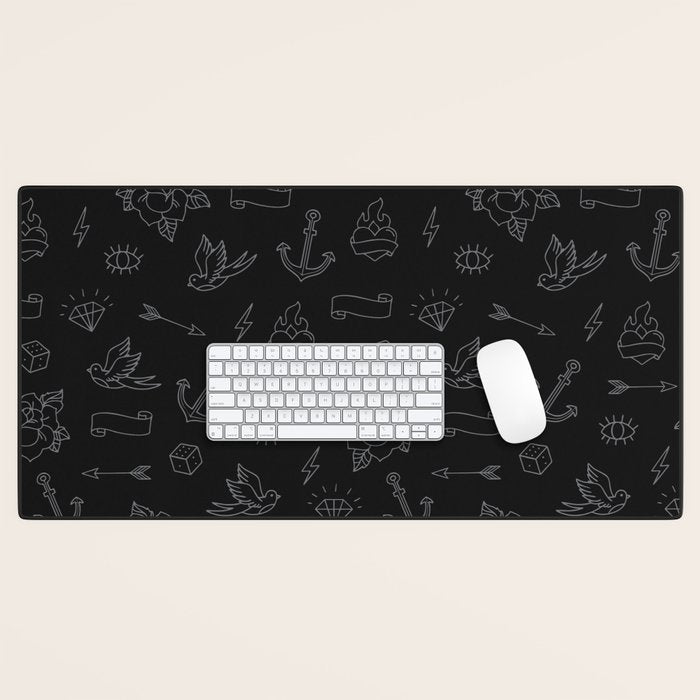 Minimalist Tattoos Desk Mat Gallery Image 1