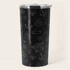 Minimalist Tattoos Travel Mug Gallery Image 1
