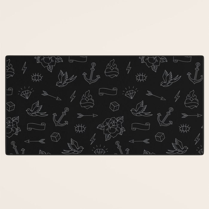 Minimalist Tattoos Desk Mat Gallery Image 3