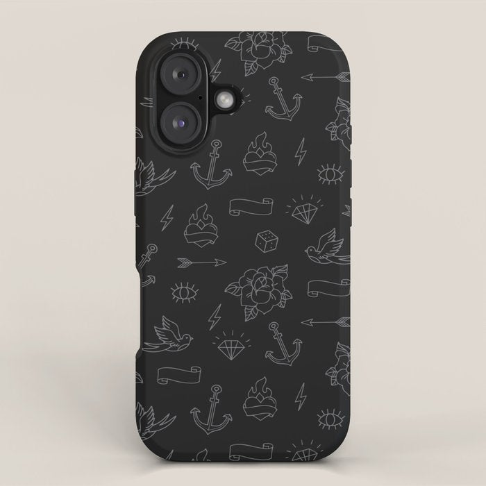 Minimalist Tattoos iPhone Case Gallery Image 1