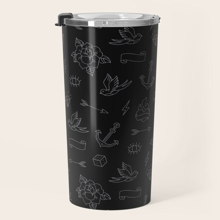 Minimalist Tattoos Travel Mug Gallery Image 3