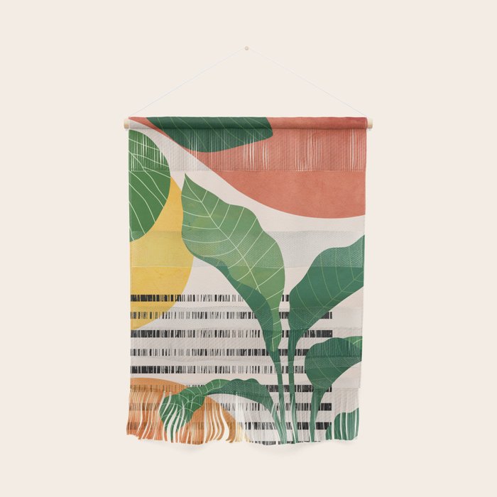 Tropical Garden Leaves 03 Wall Hanging Gallery Image 1