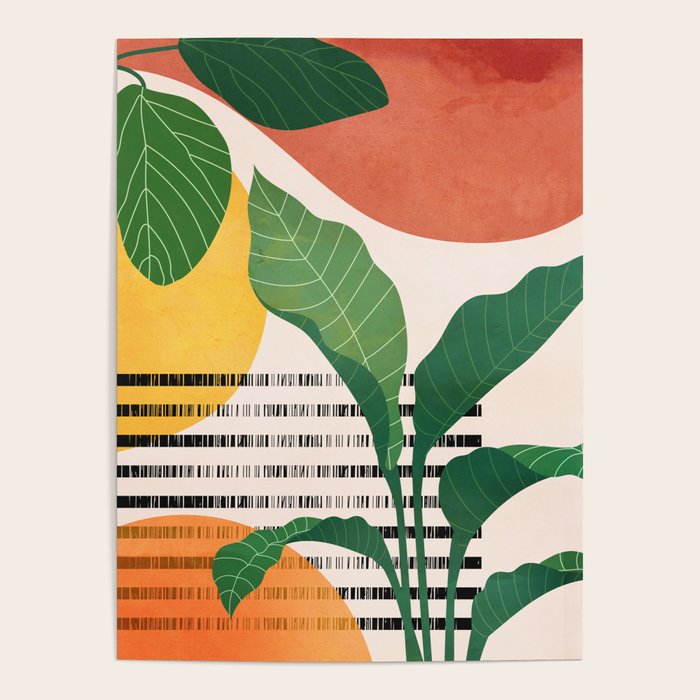 Tropical Garden Leaves 03 Poster Gallery Image 1